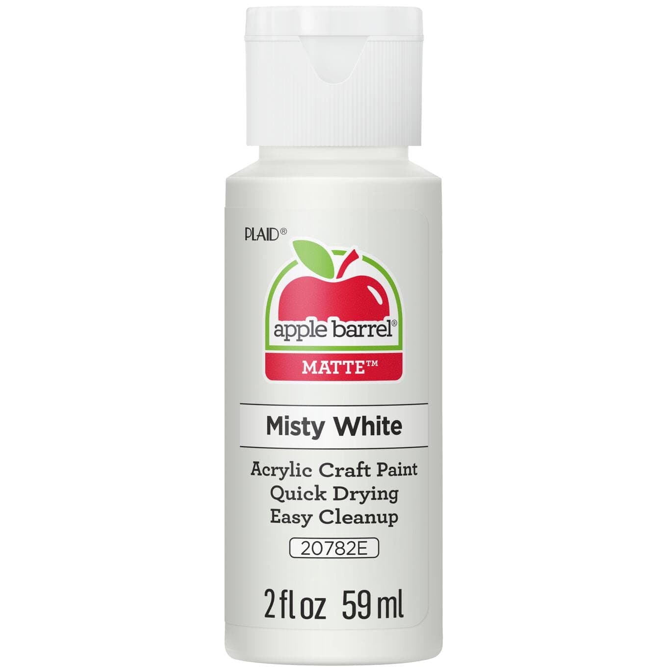 Apple Barrel Acrylic Paint Misty White 2 oz (59ml) | Non-Toxic Water-Based Formula - main product image