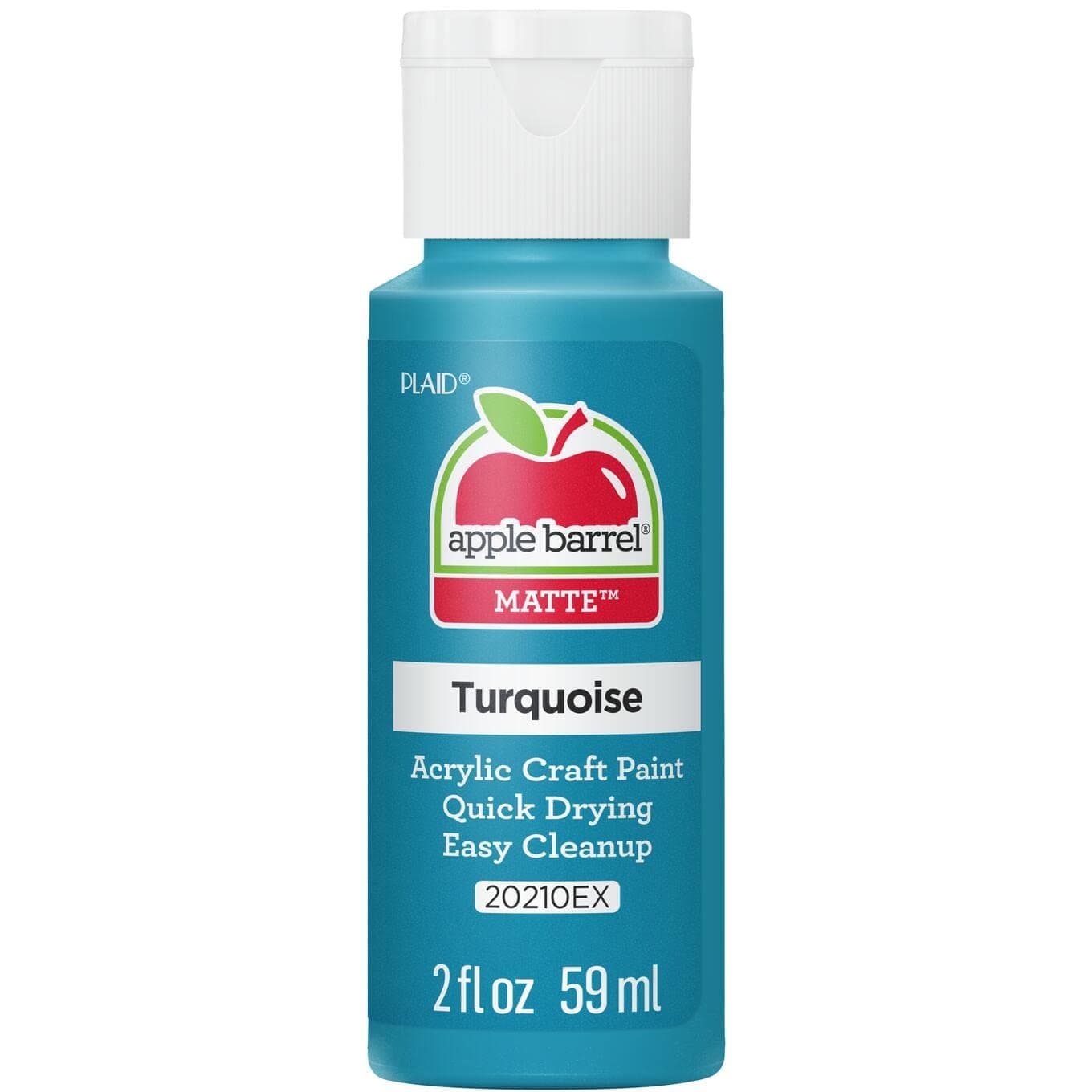 Apple Barrel Acrylic Paint Turquoise 2 Fl Oz (60 ml) | Non-Toxic Water-Based Craft Paint - main product image