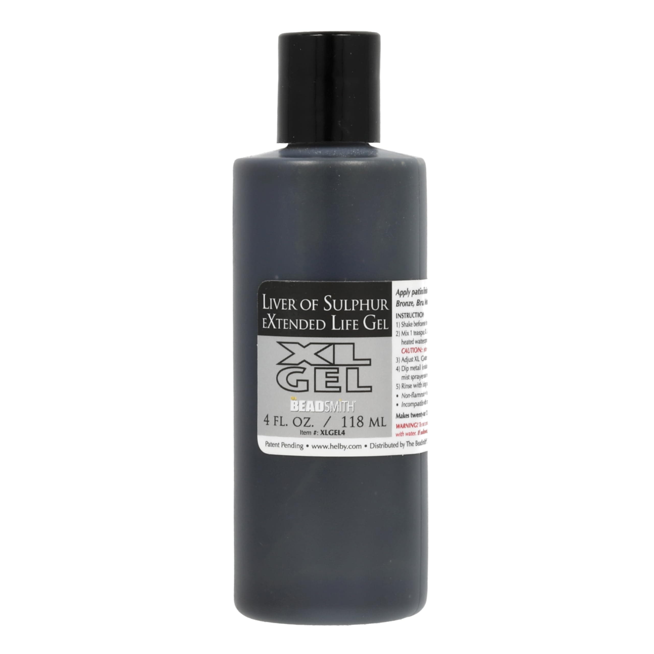 The Beadsmith XL Gel Liver of Sulfur 59ml | Extended Life Patina for Metal Art & Jewelry
