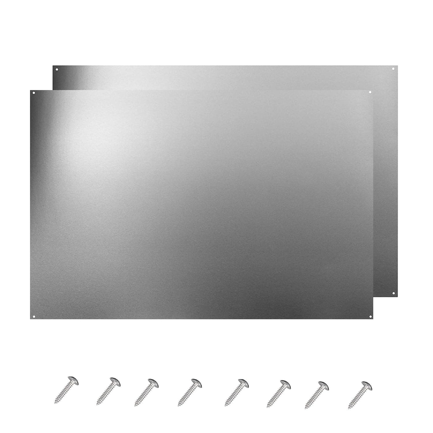 Generic Stainless Steel Backsplash for Kitchen Wall, 24 x 30 Inch | Protects Walls from Cooking Splatter - main product image