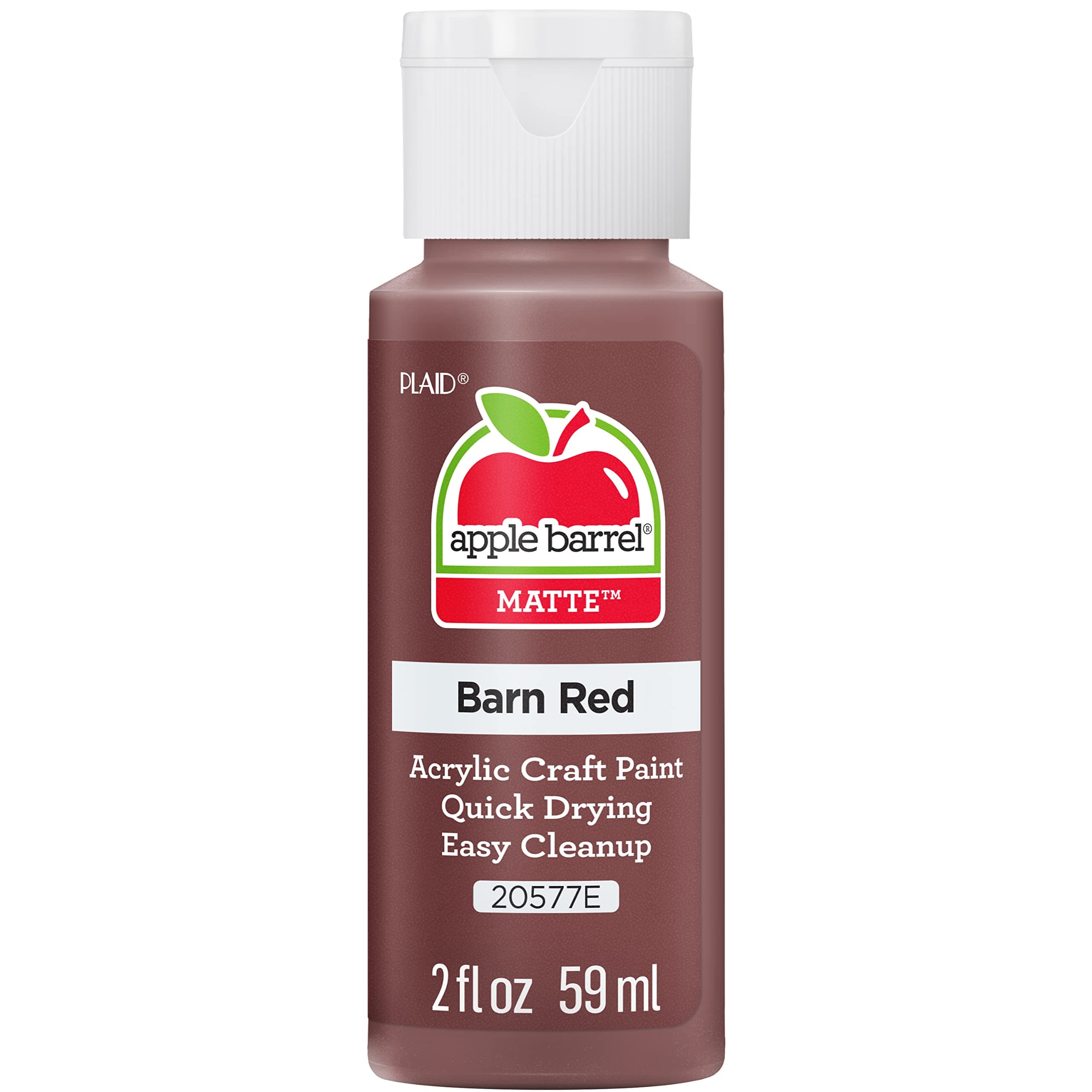 Apple Barrel Acrylic Paint Barn Red 2 oz | Non-Toxic Craft Paint for DIY Projects - main product image