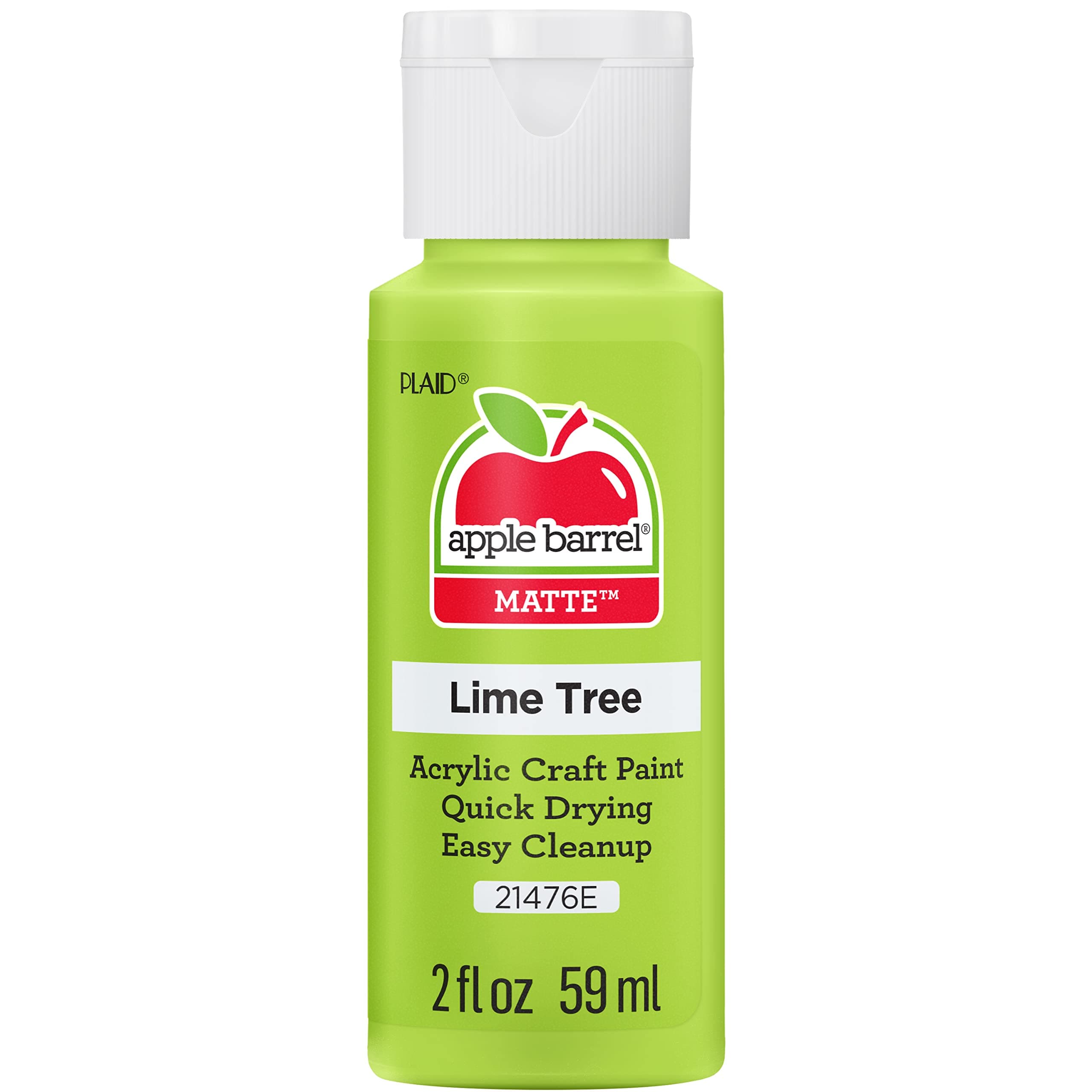 Apple Barrel Acrylic Paint, 2 Fl Oz (Pack of 1), Lime Tree | Non-Toxic Water-Based Matte Finish - main product image