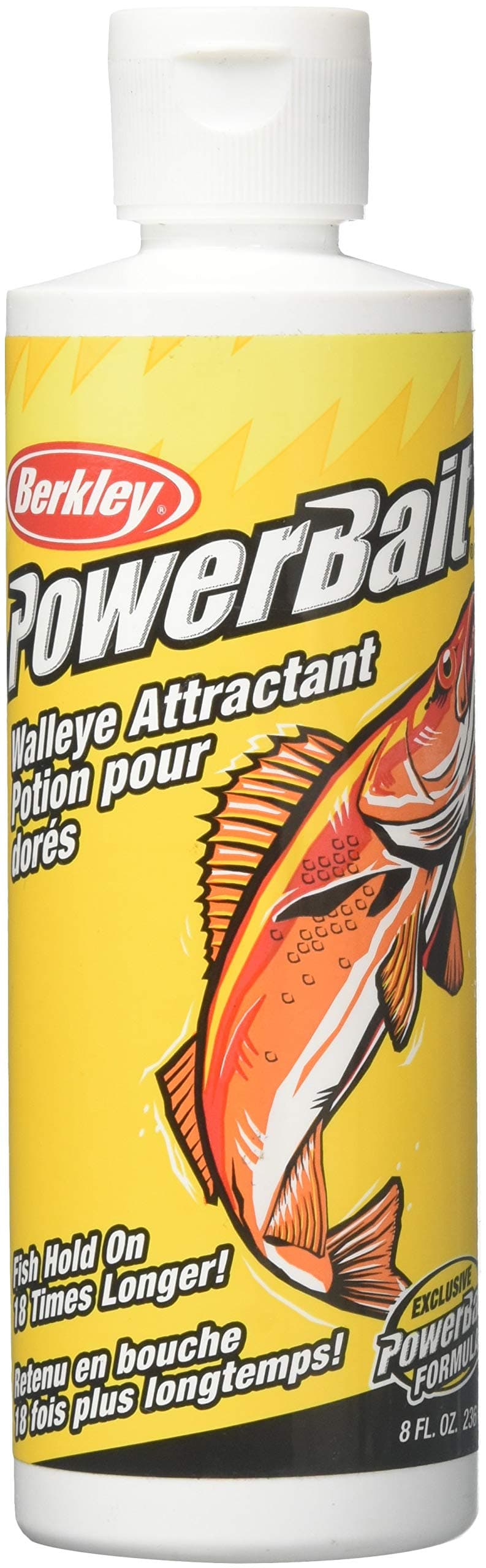 Berkley PowerBait Fishing Bait Attractant, Walleye, 8 oz | Natural scent & flavor for longer bites