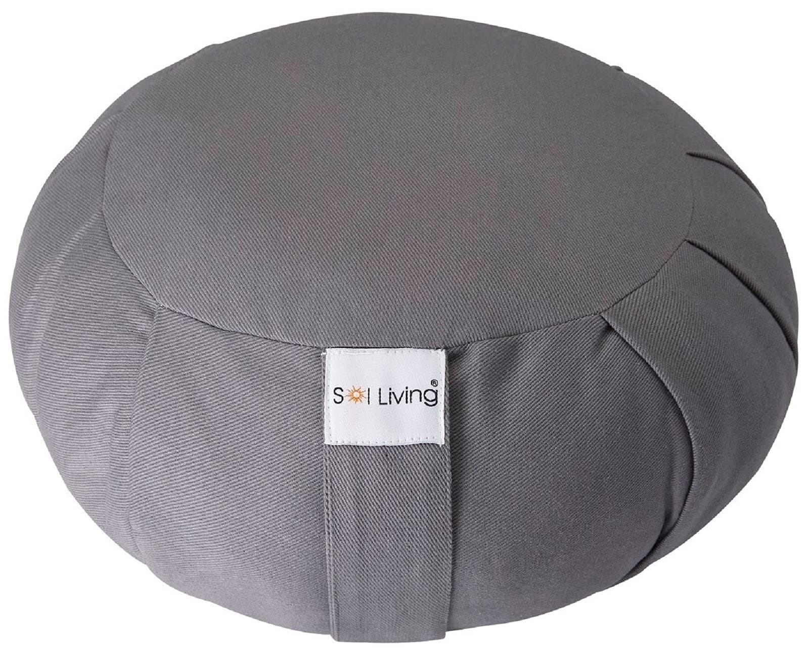 Sol Living Zafu Meditation Cushion 28" x 10" | Organic Cotton Support for Yoga & Meditation
