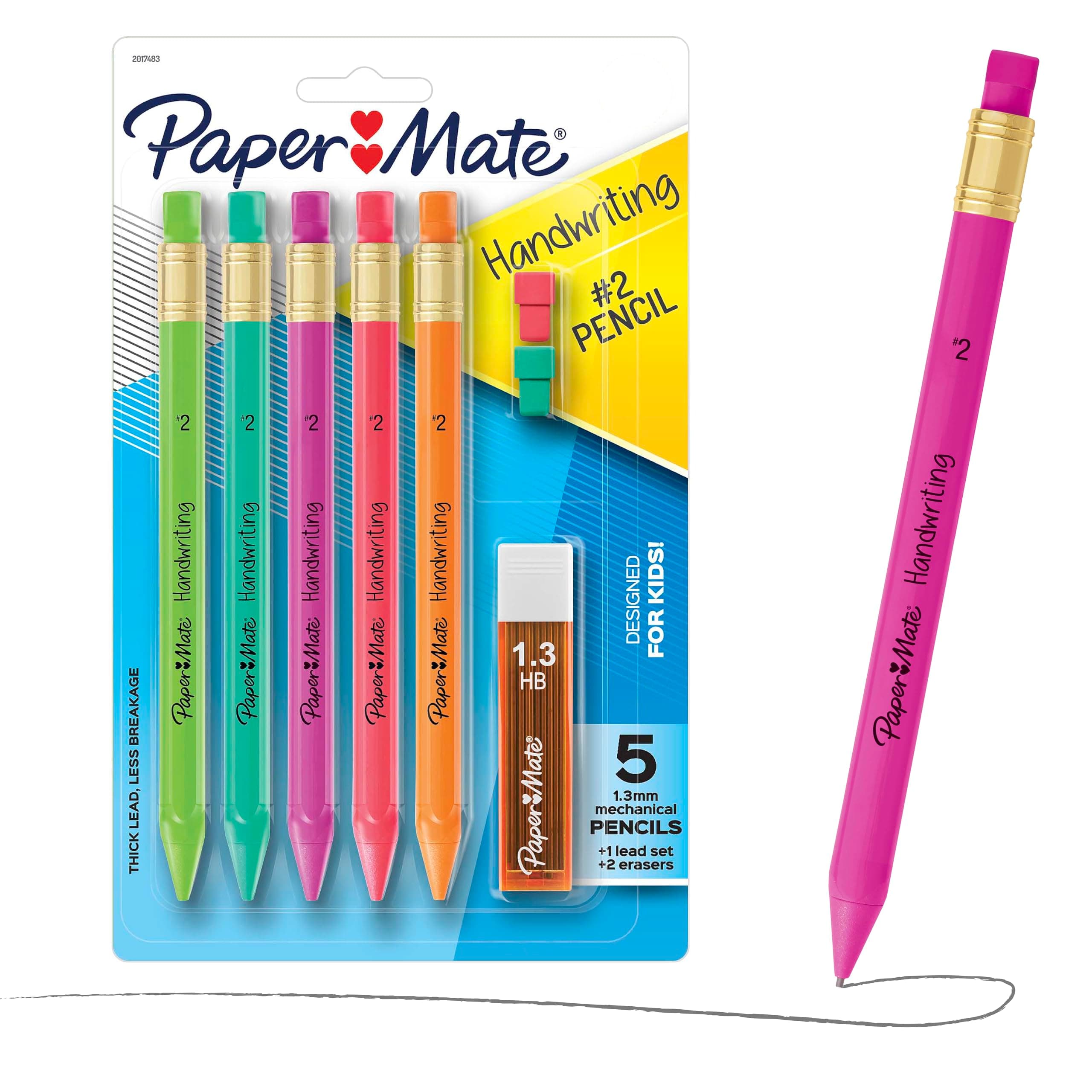 Paper Mate Handwriting Triangular Mechanical Pencils (8 Count) | Smooth Ink Flow Writing Instrument - main product image