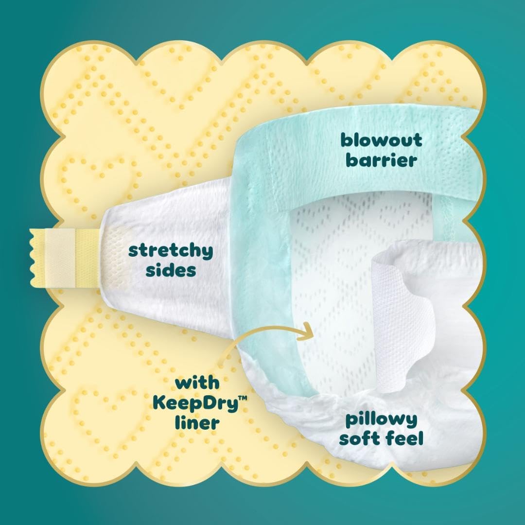 Pampers Swaddlers Diapers, Size 5 (20-37 lbs), 132 Count, Absorbent, Keeps Baby Dry and Comfortable, Skin Safe Disposable Baby Diaper (Packaging May Vary) - Image 4