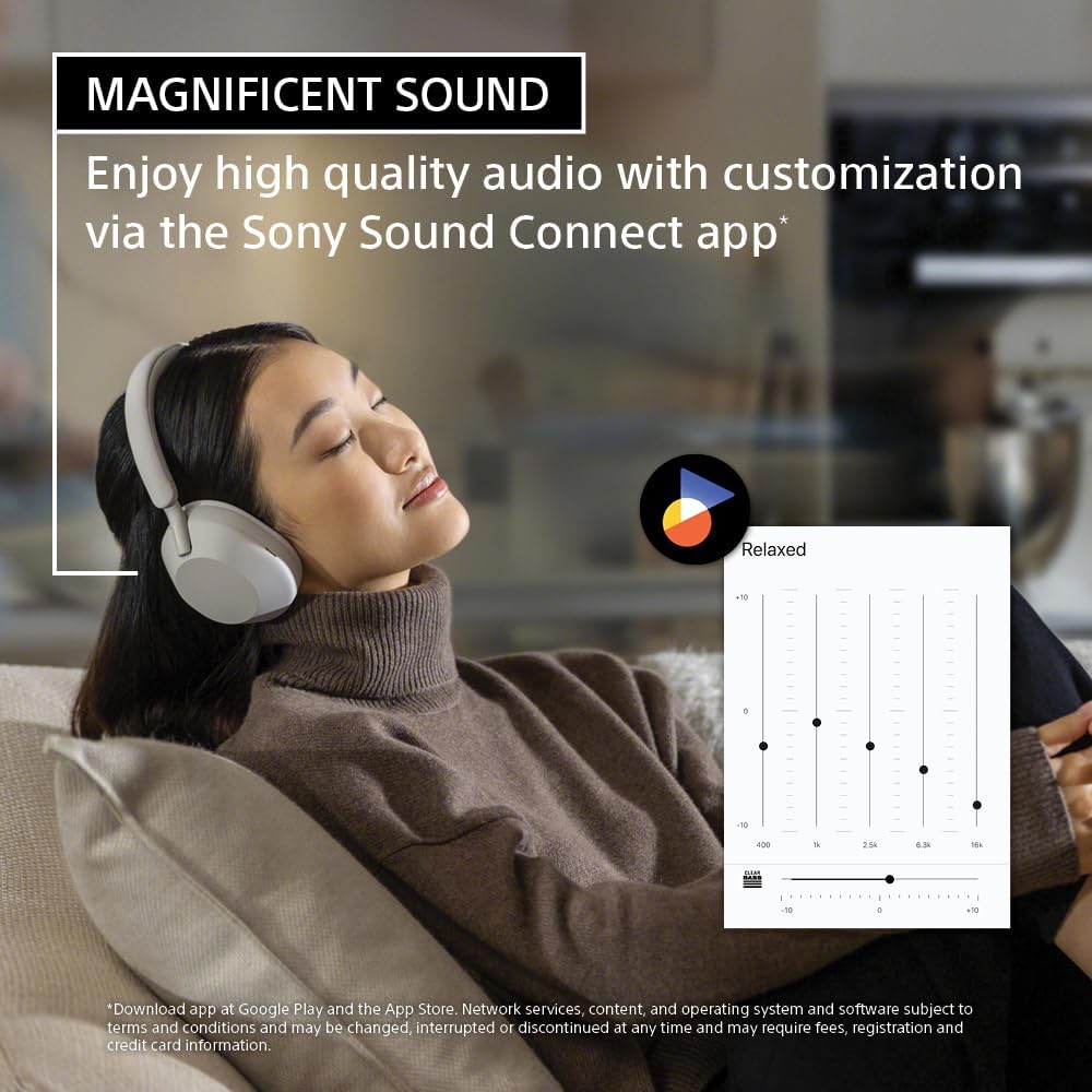 Sony WH-1000XM5 Premium Noise Canceling Headphones, Auto NC Optimizer, 30-Hour Battery, Alexa Voice Control, Black - Image 4
