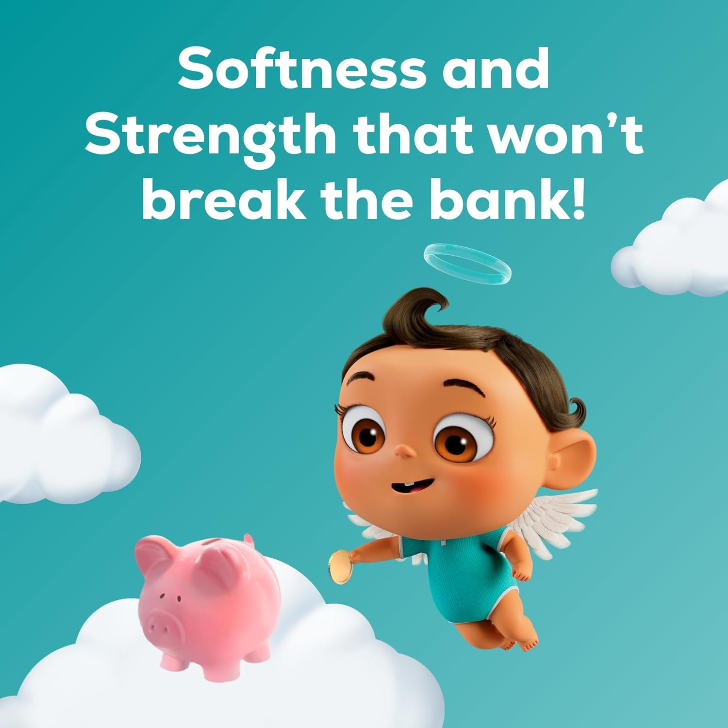 Angel Soft Toilet Paper, 16 Mega Rolls = 64 Regular Rolls, Soft and Strong Toilet Tissue - Image 5