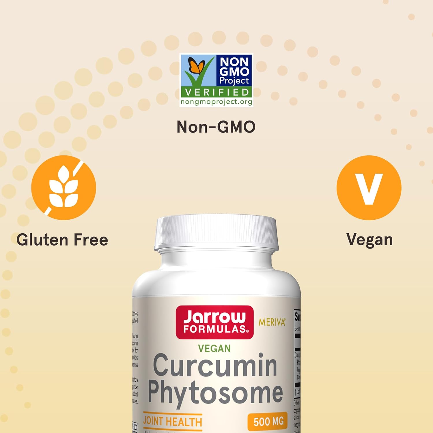Jarrow Formulas Curcumin Phytosome 500 mg - 60 Veggie Capsules - Formulated with Meriva - Antioxidant Support Supplement - Joint Health & Support - 60 Servings - Image 5