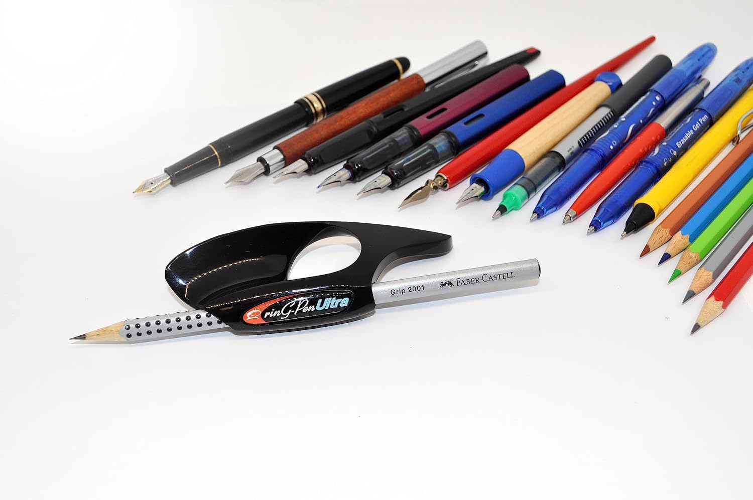 RinG-Pen Ultra Universal Grip Support for Writing, Art Tools, and Daily Activities (Large, Black) - Image 4