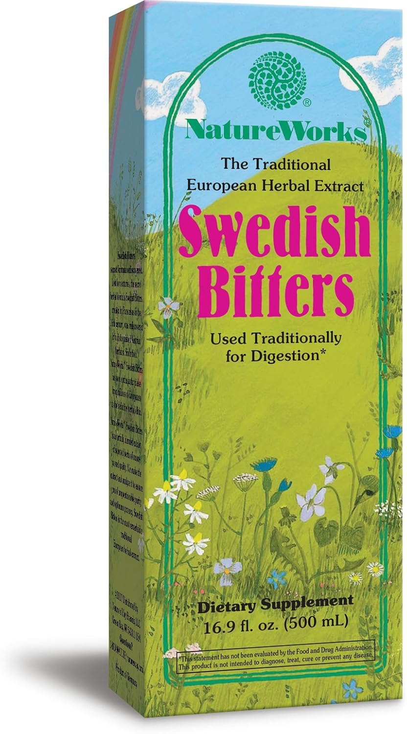 Nature's Way NatureWorks Swedish Bitters, Traditional European Herbal Extract Used for Digestion, 16.9 Fluid Ounce - Image 1