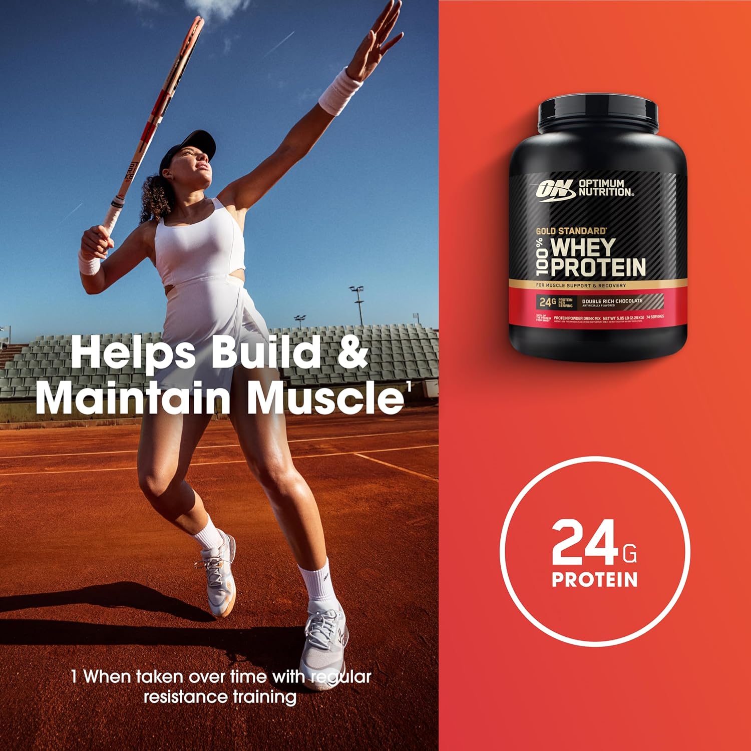 Optimum Nutrition Gold Standard 100% Whey Protein Powder, Double Rich Chocolate, 5 Pound (Packaging May Vary) - Image 4