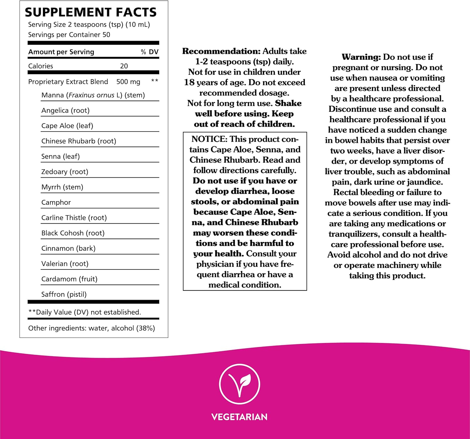 Nature's Way NatureWorks Swedish Bitters, Traditional European Herbal Extract Used for Digestion, 16.9 Fluid Ounce - Image 4