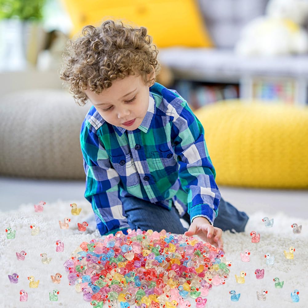 GWAHSA Glitter Mini Resin Ducks (240 Pcs, 1.5cm) | Authentic USA Import for Dollhouse & Fairy Gardens - Image 4