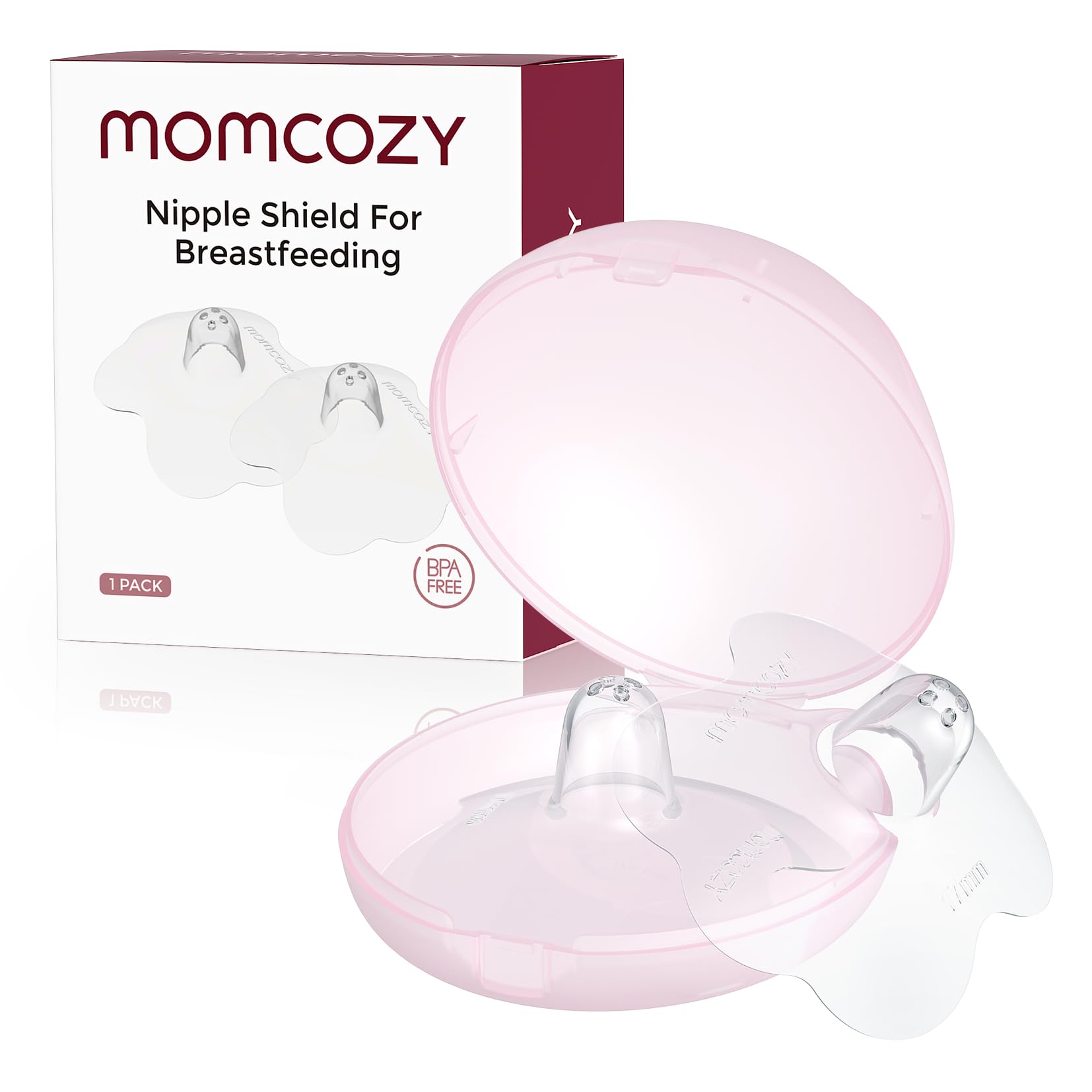 Momcozy Silicone Nipple Shields 17mm | Flower Shape for Comfortable Latching