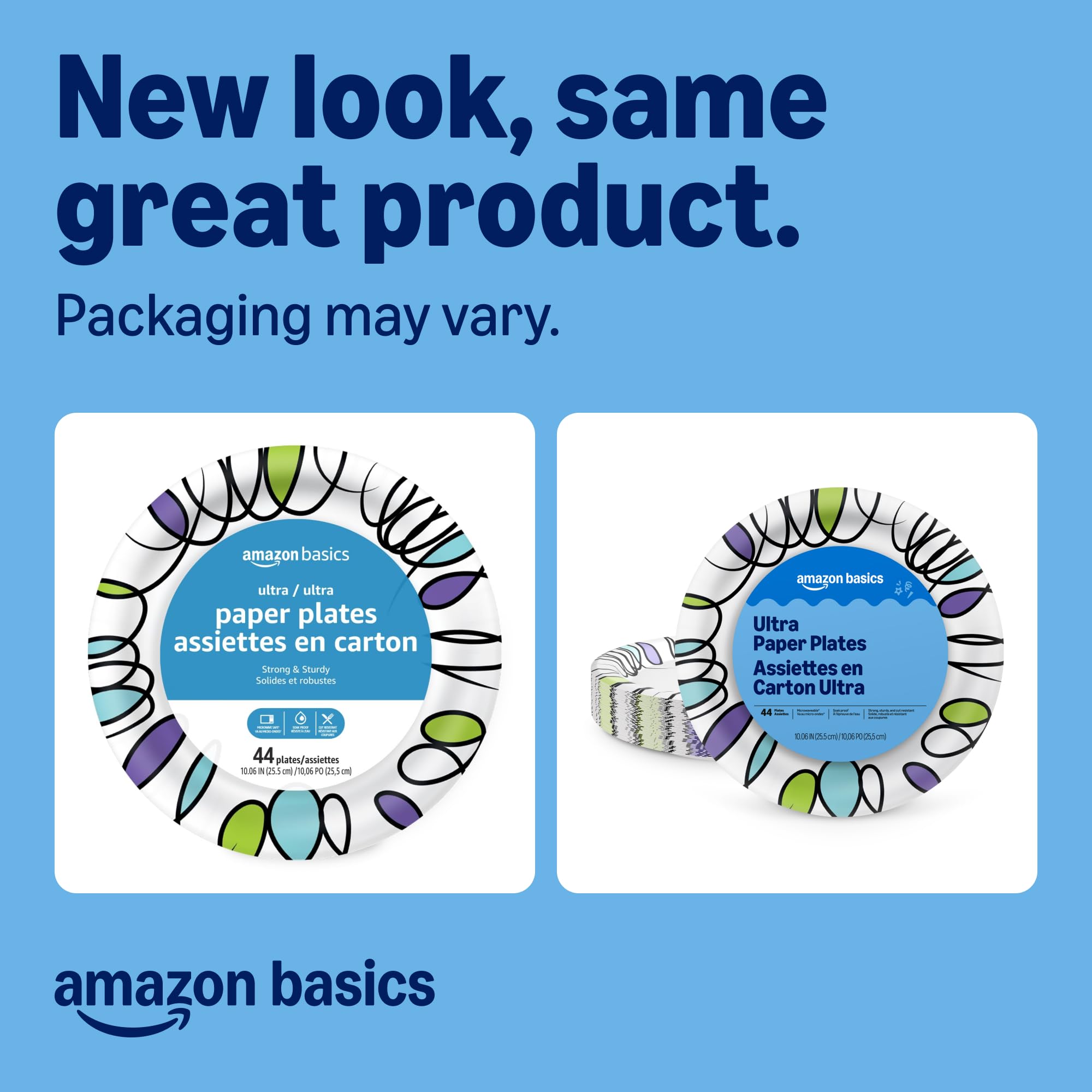 Amazon Basics 10 Inch Paper Plates | Sturdy & Soak-Proof for Indian Meals - Image 2