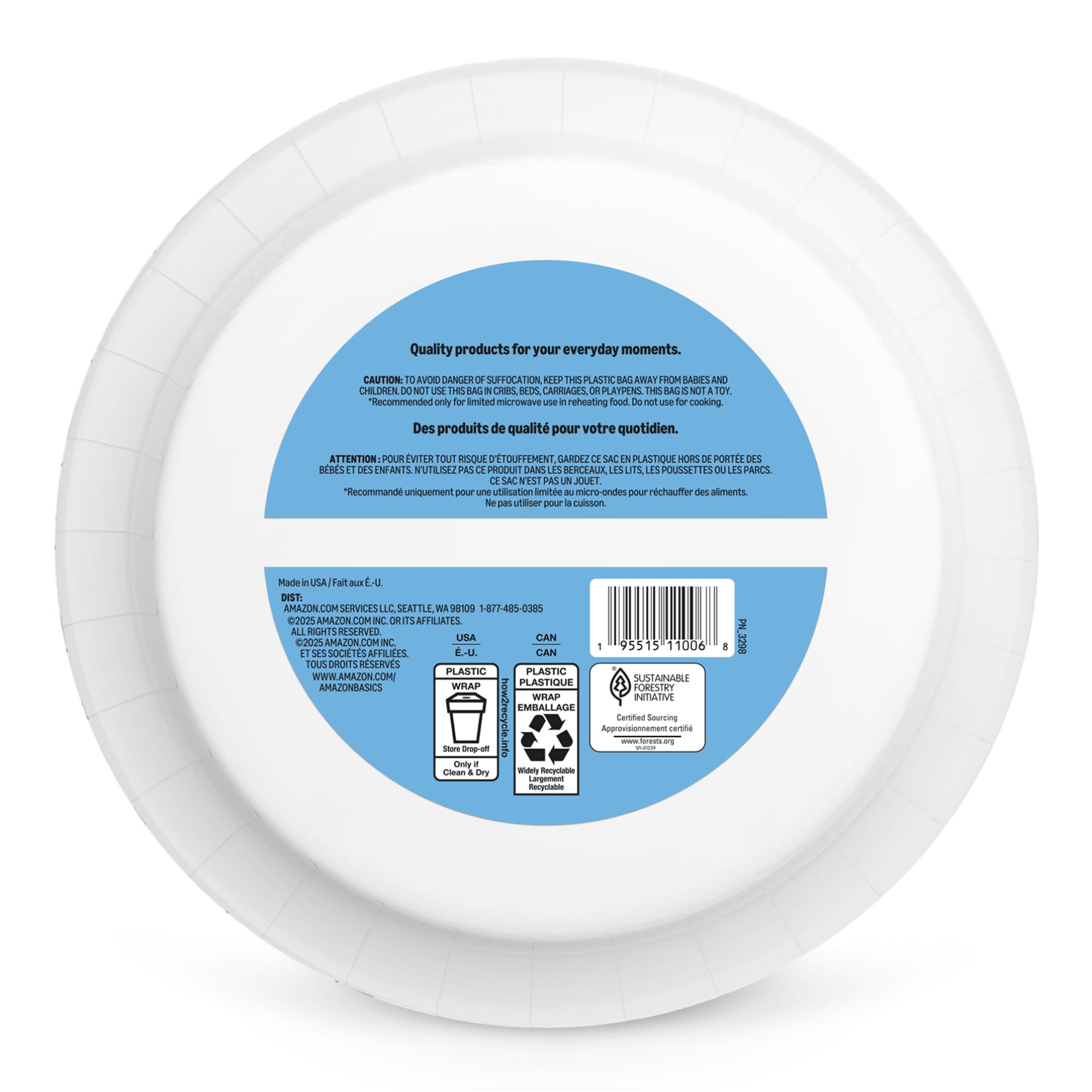 Amazon Basics 10 Inch Paper Plates | Sturdy & Soak-Proof for Indian Meals - Image 6