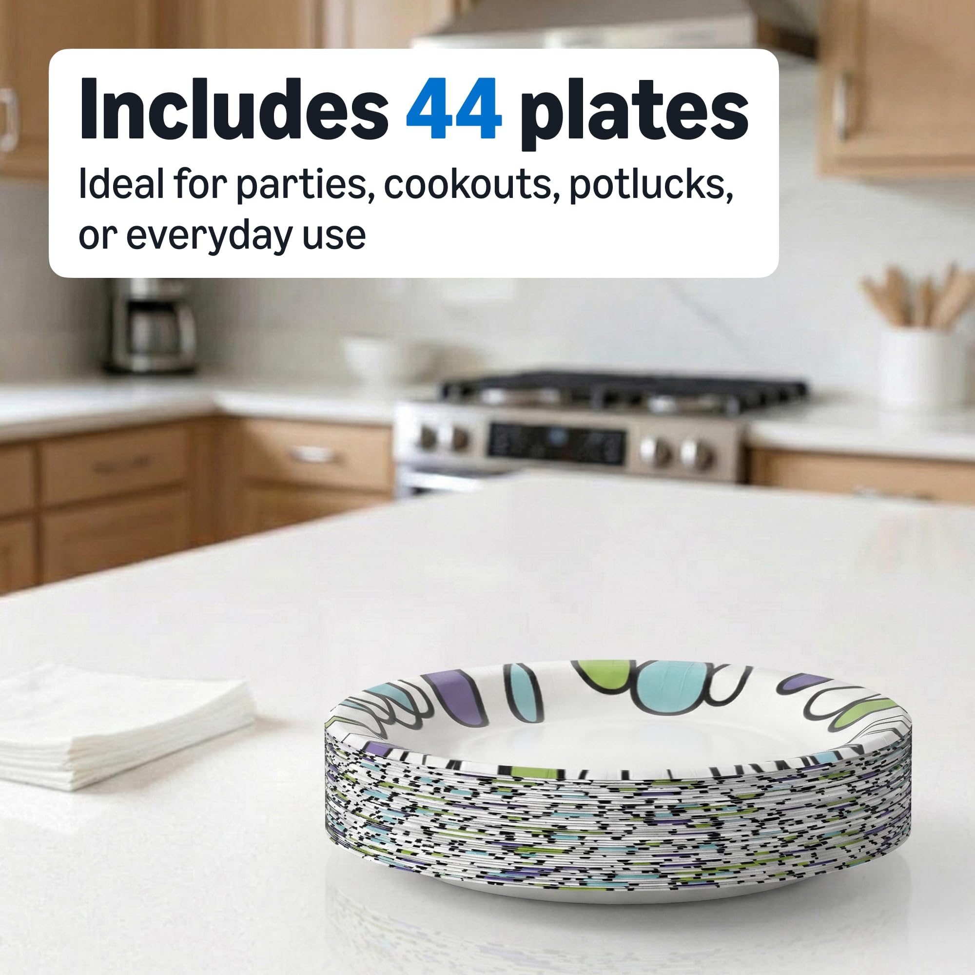 Amazon Basics 10 Inch Paper Plates | Sturdy & Soak-Proof for Indian Meals - Image 5