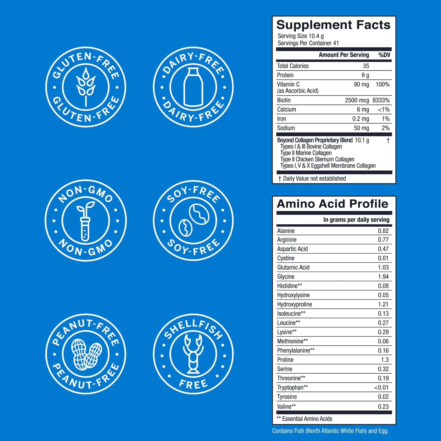 Live Conscious Beyond Collagen Multi Collagen Powder 2-Pack | 5 Types for Skin & Joints with Biotin - Image 7