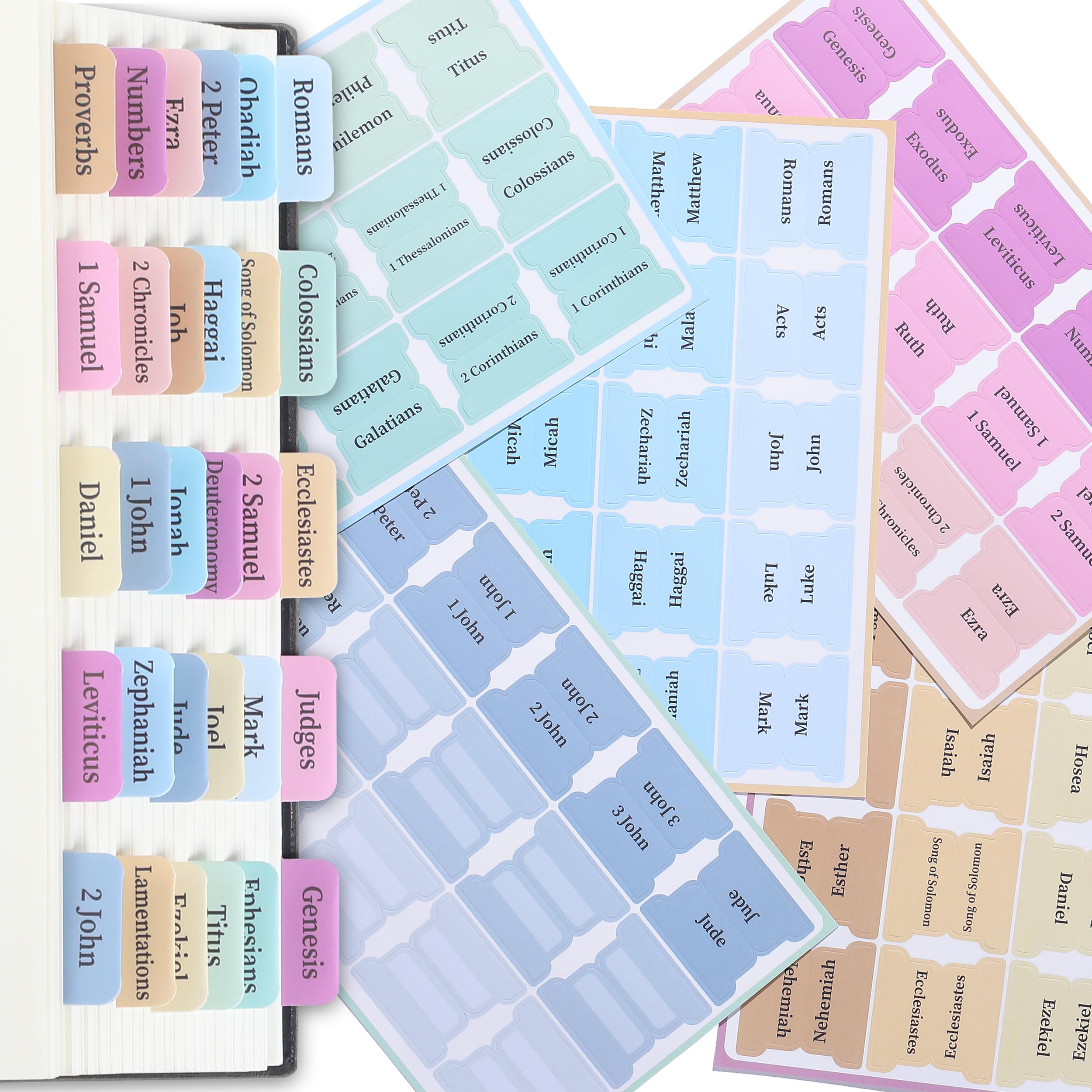 Mr. Pen Pastel Bible Tabs 75 Tabs | Laminated Bible Index Tabs for Study Bible, Women & Men - Image 7
