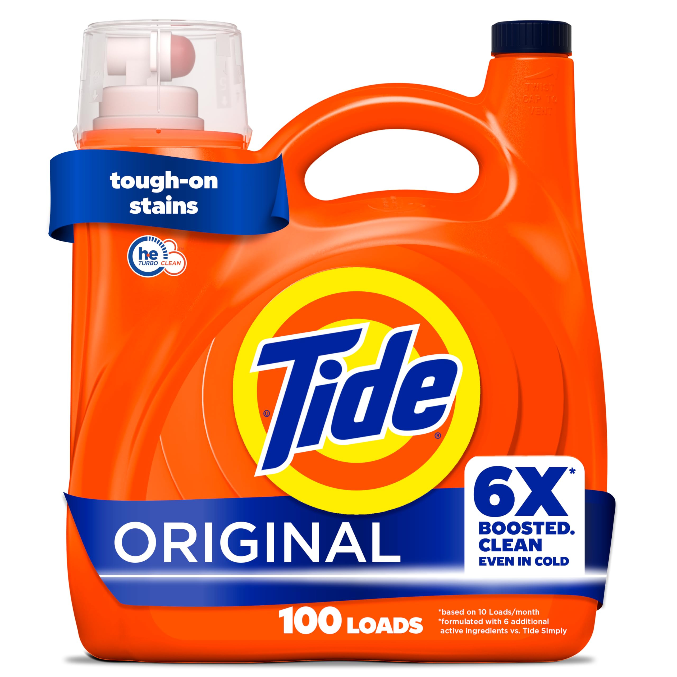 Tide Original Scent Liquid Laundry Detergent 3.7L (100 Loads) | Boosted Clean & Long-Lasting Freshness