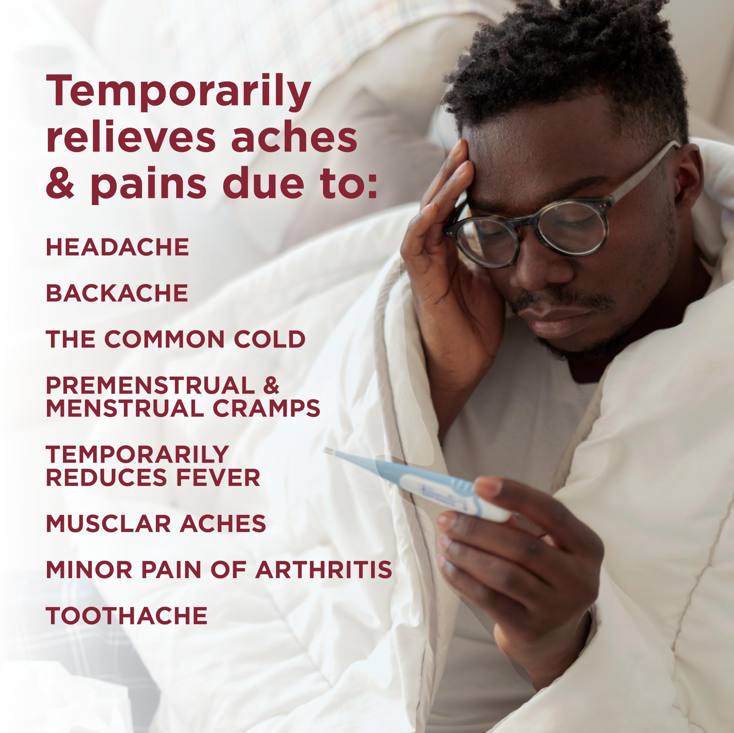 Amazon Basic Care Extra Strength Acetaminophen 500mg Caplets (500 Count) | Fast Pain Relief & Fever Reduction - Image 5