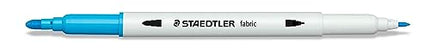 Buy Staedtler Double-Ended Fabric Markers - Decorate T-Shirts, Pillows, Shoes and More, 12 Assorted Colors, 3190 TB12 in India India