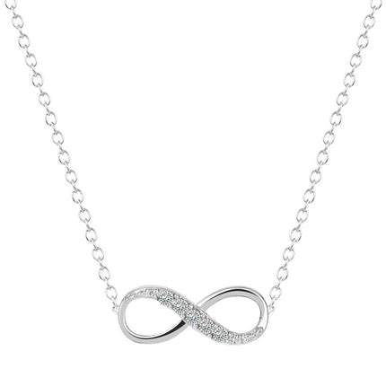 Maxbell Infinite Love Necklace: 8-Character Pendant for Timeless Elegance