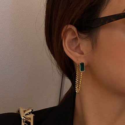 Maxbell Double Chain Earring: Elegant, Versatile Fashion Accessory