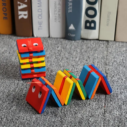 Maxbell Infinite Flip Fidget Toy - Colorful Wooden Ladder for Kids