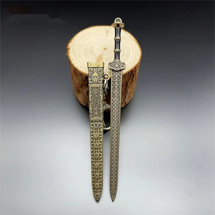 Maxbell Mini Ancient Style Sword Model Pendant Keychain - Carry History with You