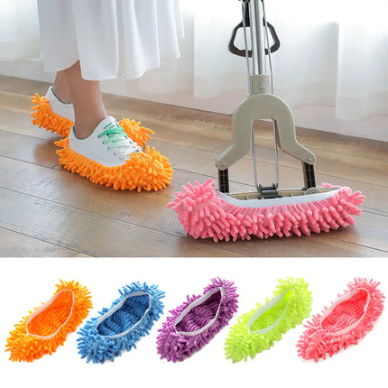 Dust Duster Mop Slippers: Premium Microfiber Cleaning Footwear for Efficient Home & Office Cleaning.