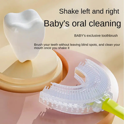 360° U Shaped Children's Toothbrush: Perfect Dental Care for Ages 2-12