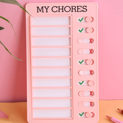 Daily Routine Chart-Dry-Erase Board for Kids-Chore Chart-Daily Routine Schedule Board Planner