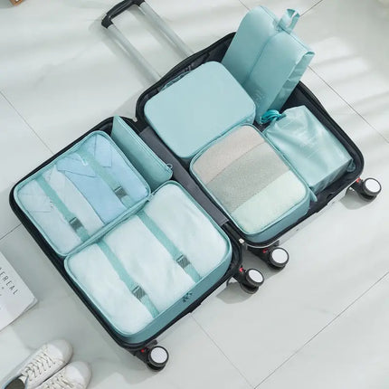 Travel Bag Sets::travel luggage sets::travel bag organizer set::packing cubes for backpacking::travel bag organizer