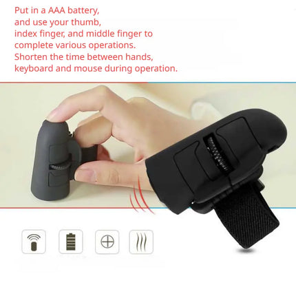 Revolutionize Your Digital Experience with 2.4G Wireless BT Finger Mouse