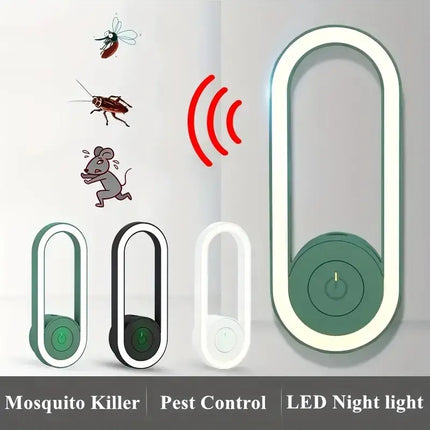Maxbell Mosquito Killer with LED Light - Plug-in Pest Repellent and Night Light
