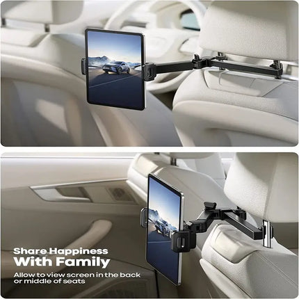 Maxbell Car Tablet Holder | Headrest Tablet Mount | Secure & Durable Cell Phones Car Holder for 4.7-12.9" Devices