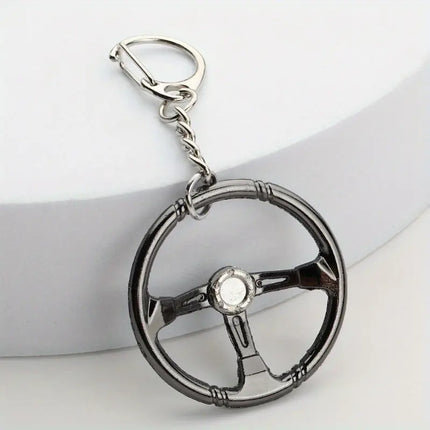 Maxbell Racing Steering Wheel Cool Modified Car Key Chain - Rev Up Your Style