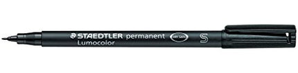 Staedtler Mars Fiber Tip Marker Permanent, Superfine, Black, Pack of 10 (STD3139)