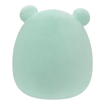 Squishmallows Original 14-Inch Fritz Green Frog with Easter Print Belly - Official Jazwares Large Plush