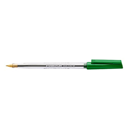 STAEDTLER Stick 430 M-5 Ballpoint Pen Medium - Green (Box of 10)