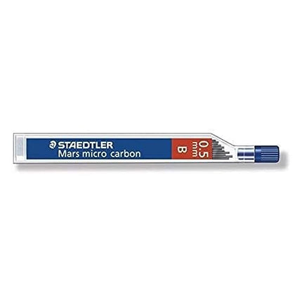Buy Staedtler Micro Mars Carbon Mechanical Pencil Leads, 0.5 mm, B, 60 mm x 12 (250 05 B) in India India