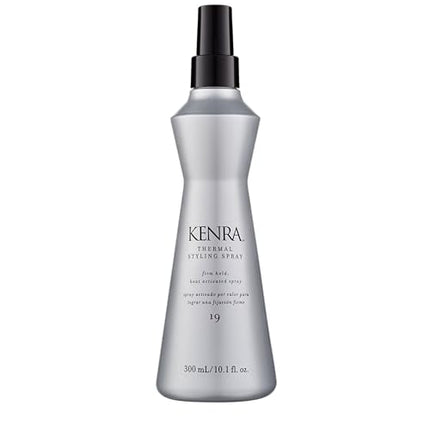 Kenra Thermal Styling Spray 19 | Heat Protection Spray | Firm Hold Heat-Activated Spray | Tames Frizz, Flyaways & Adds Shine | All Hair Types | 10 fl. Oz