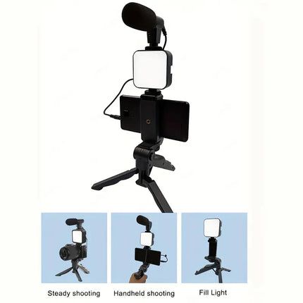 Vlogging Kit with LED Light Stand