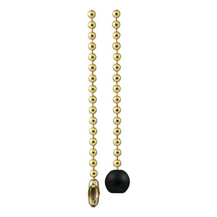 Buy Power Gear Beaded Pull Chain with Wooden Ball, 3 Ft, Lengthens Pull Chain, Brushed Brass Finish, 54433 in India