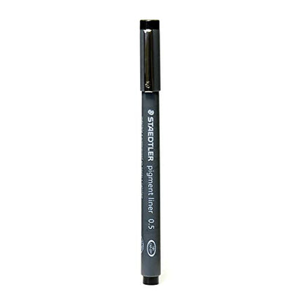 Staedtler Pigment Liner 0.05 mm black [Pack of 5] (60471-PK5)