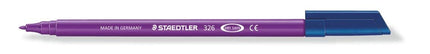 STAEDTLER 326WP20AC Noris Club Fibre-Tip Pen with Wallet - Assorted Colours, Pack of 20