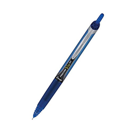Pilot, Precise V10 RT Refillable & Retractable Rolling Ball Pens, Bold Point 1 mm, Blue, Pack of 12