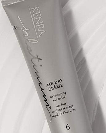 Kenra Platinum Air Dry Crème 6 | Time-Saving Air Styler | Enhances Natural Body | Tames Frizz With Delicate Hold | Natural, Product Free Finish | All Hair Types | 5 fl. Oz